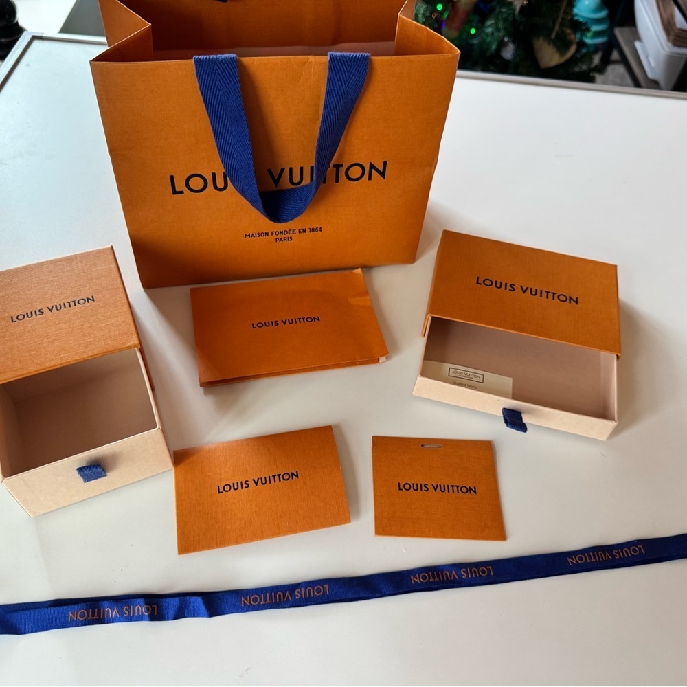 Louis Vuitton Orange and Blue packaging Set